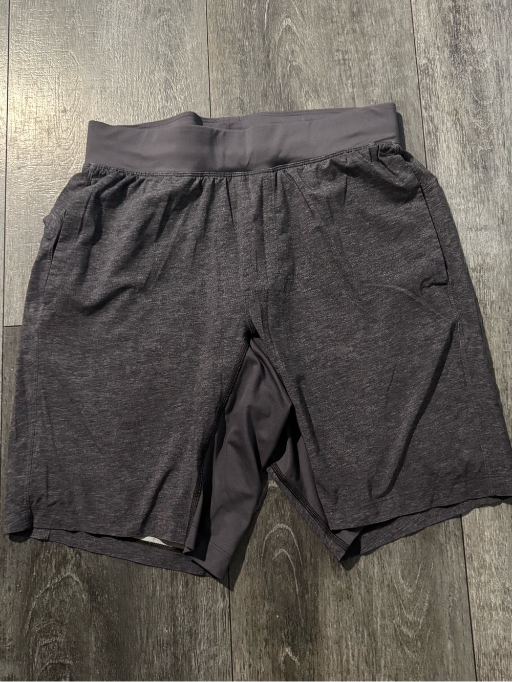 lululemon athletica Men's Two-in-One Athletic Shorts - Charcoal